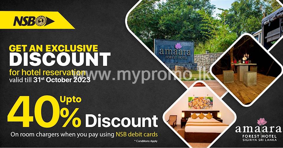 Enjoy up to 40% off at Amara Forest Hotel – Kandy with NSB Debit Cards