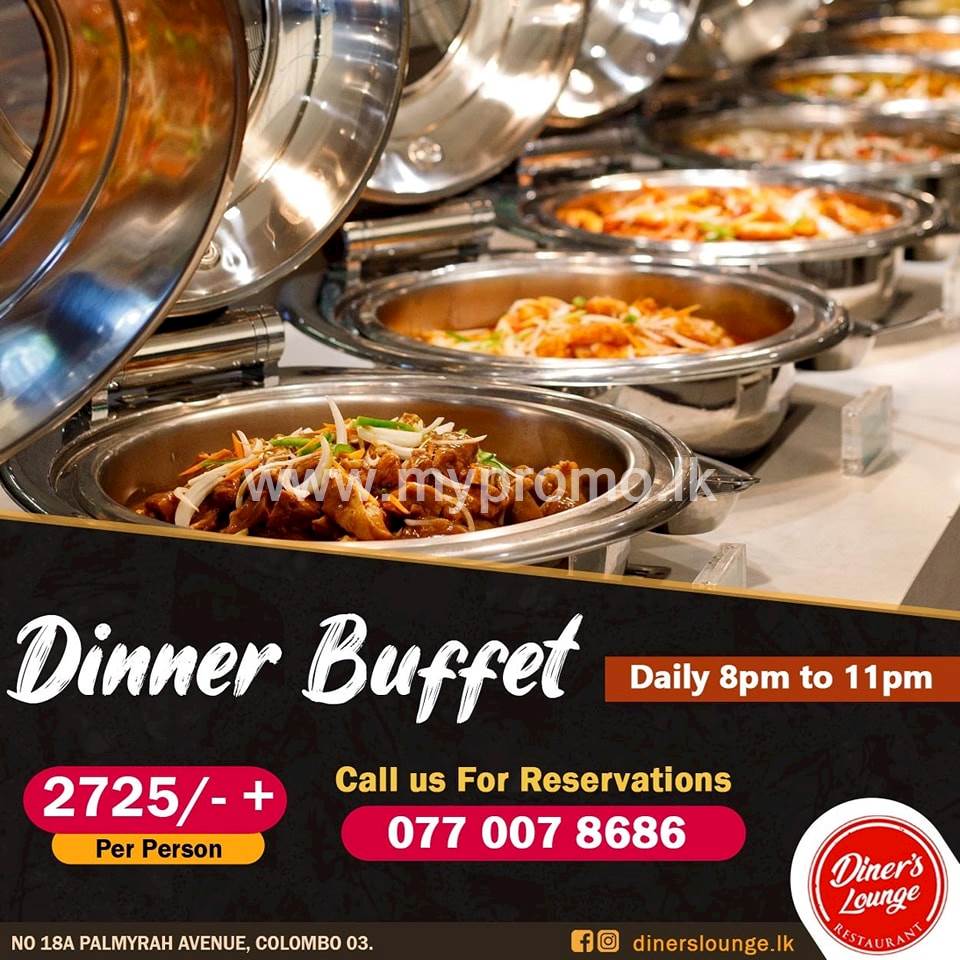 All you can eat - Dinner Buffet at Diner's Lounge Restaurant