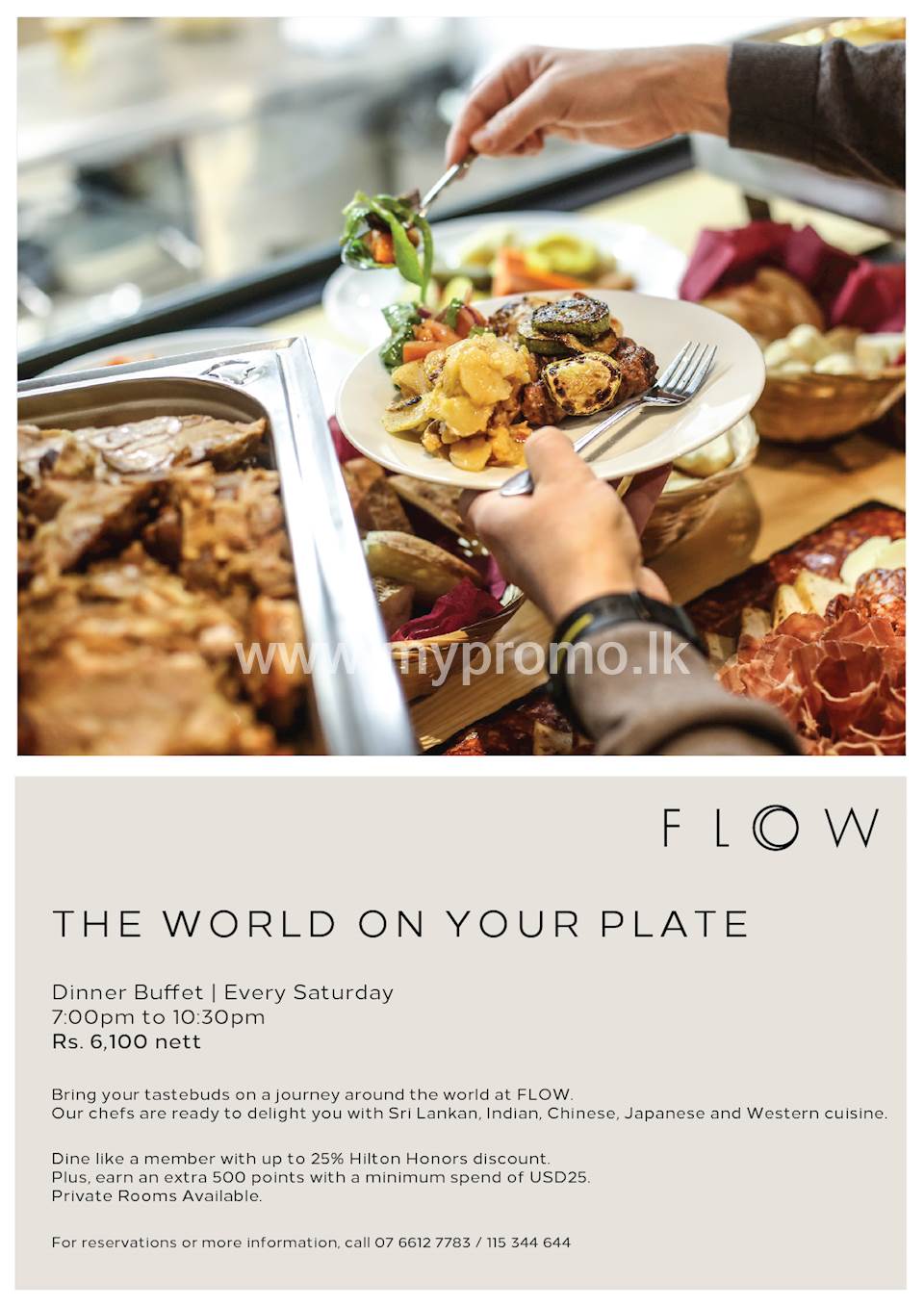 Saturday Weekly Buffet at Hilton Colombo Residences FLOW