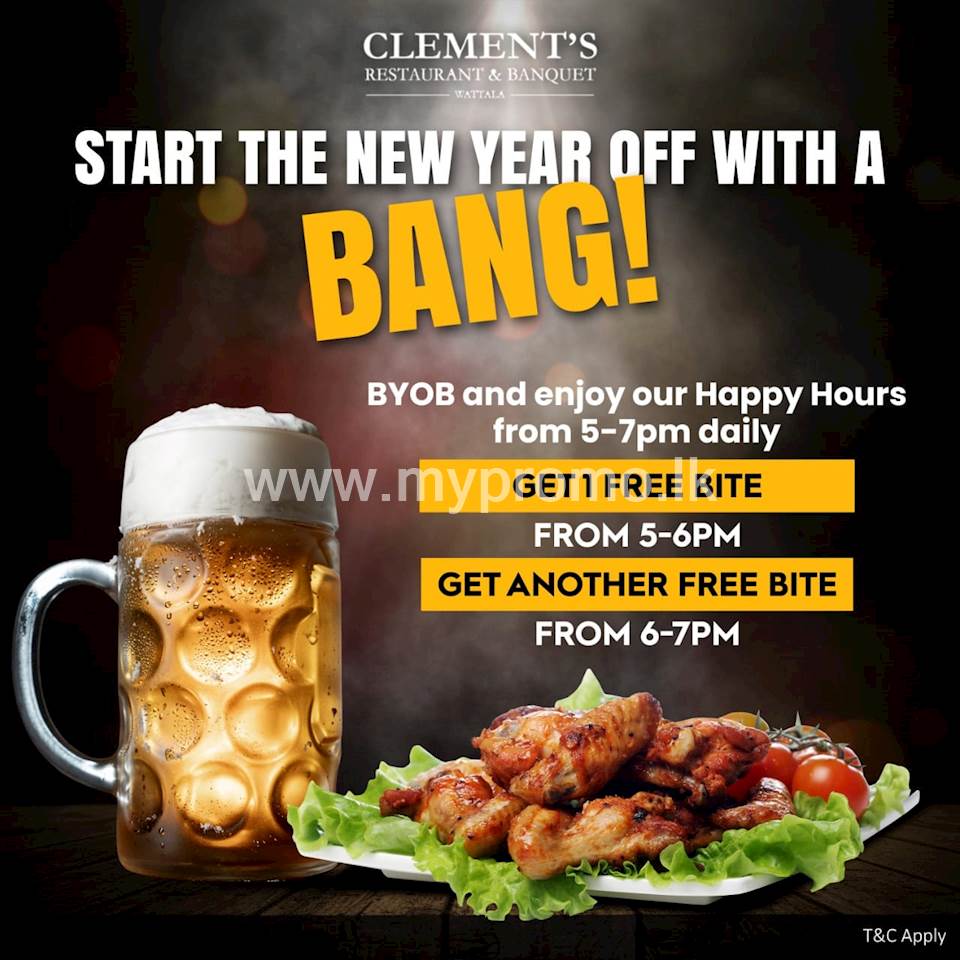 Happy hour deals at Clement's Restaurant and Banquet