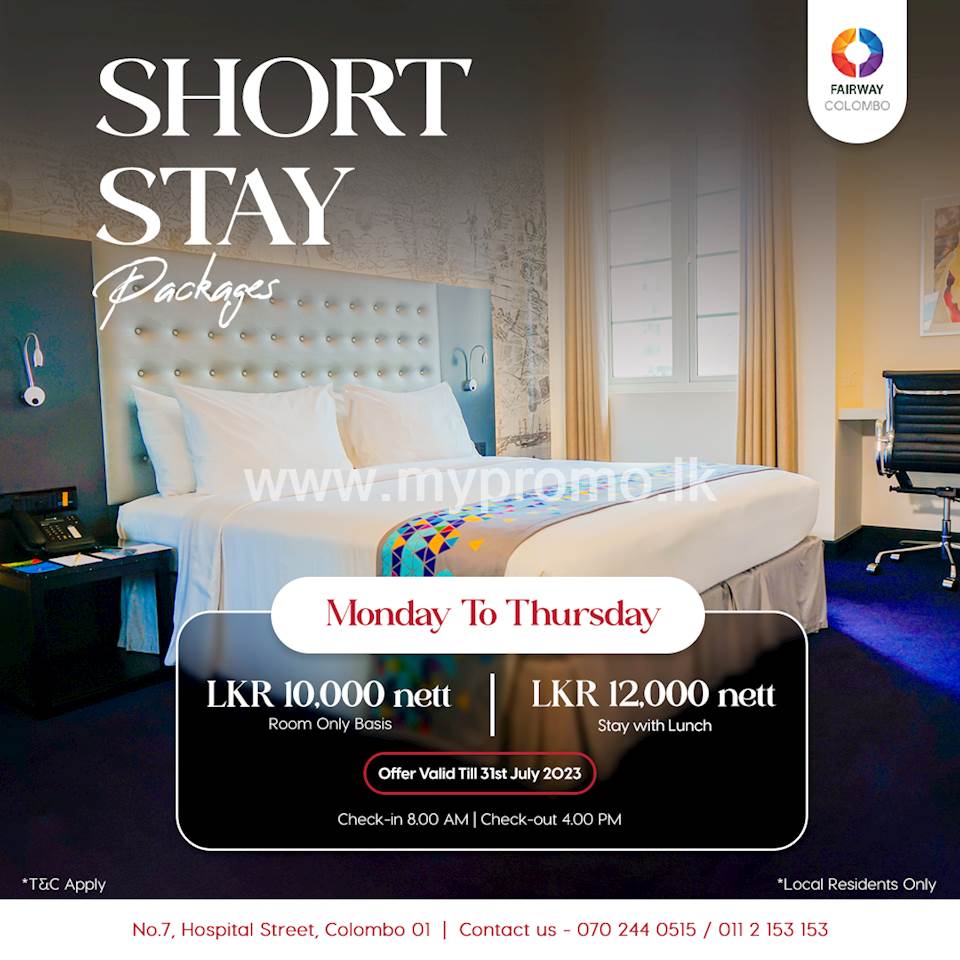 Short Stay Package at Fairway Colombo