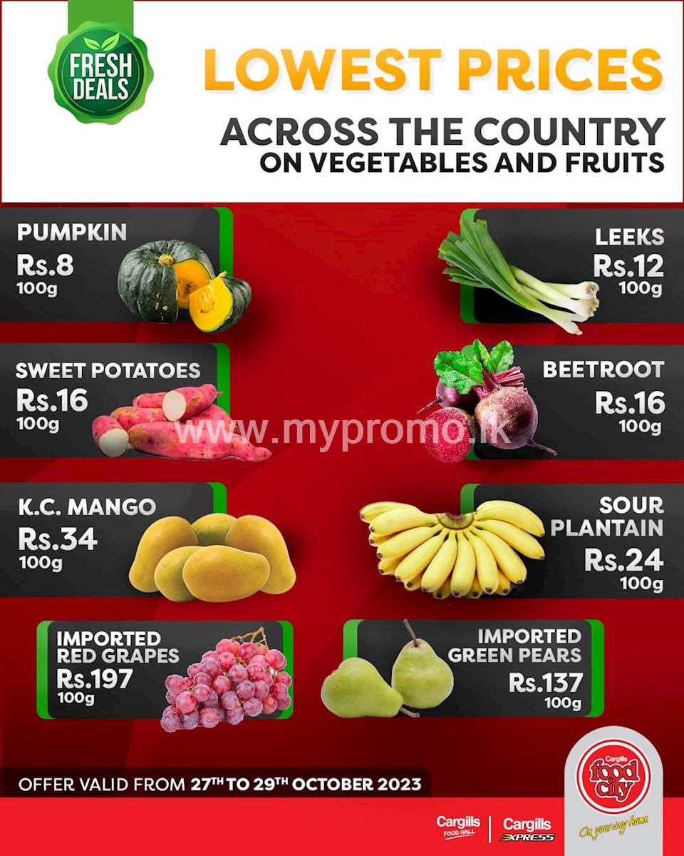 Buy Fresh Vegetables and Fruits at the Lowest Prices and More Savings