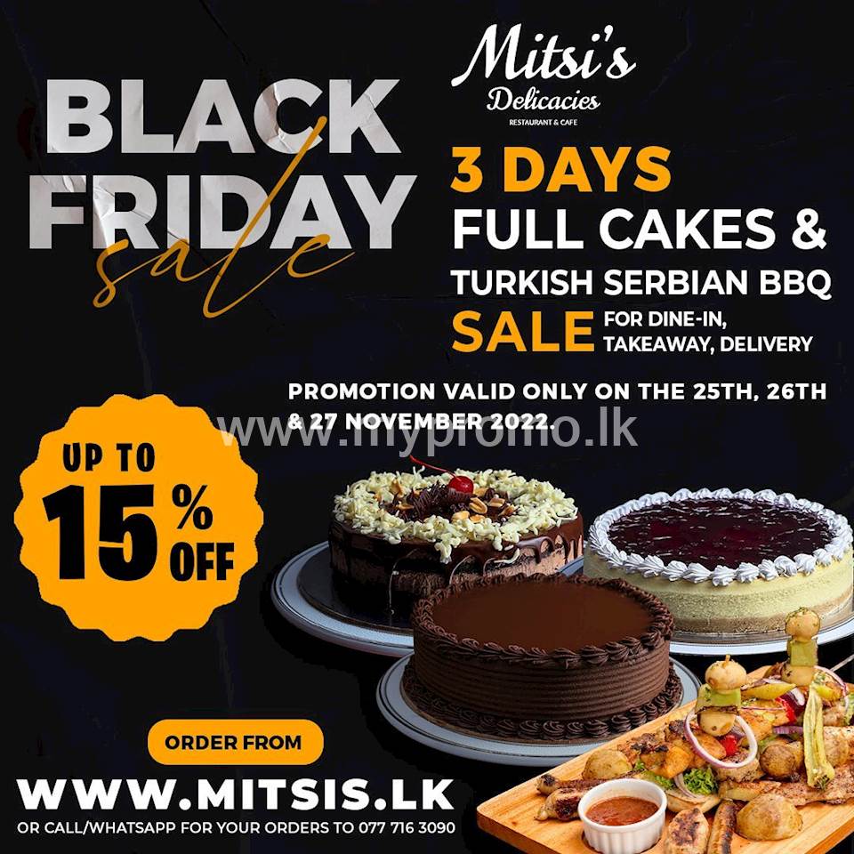 Black Friday Sale at Mitsis Delicacies