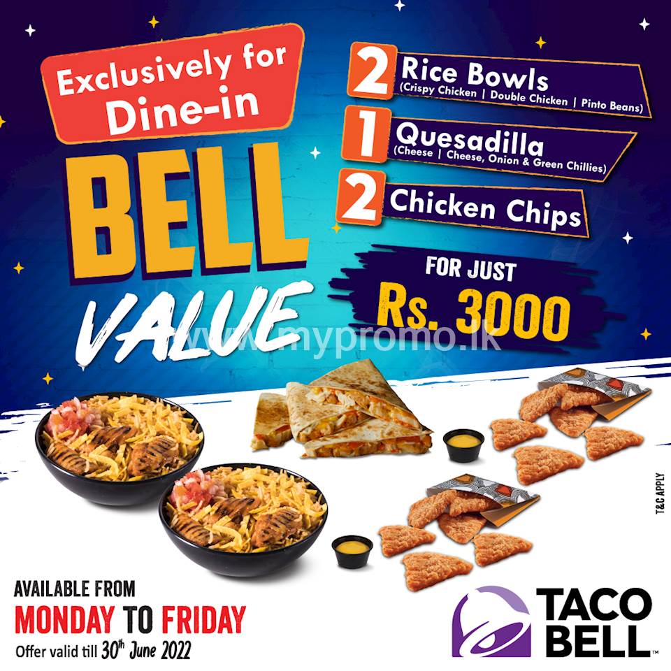 Exclusive dinein offer from Taco Bell!