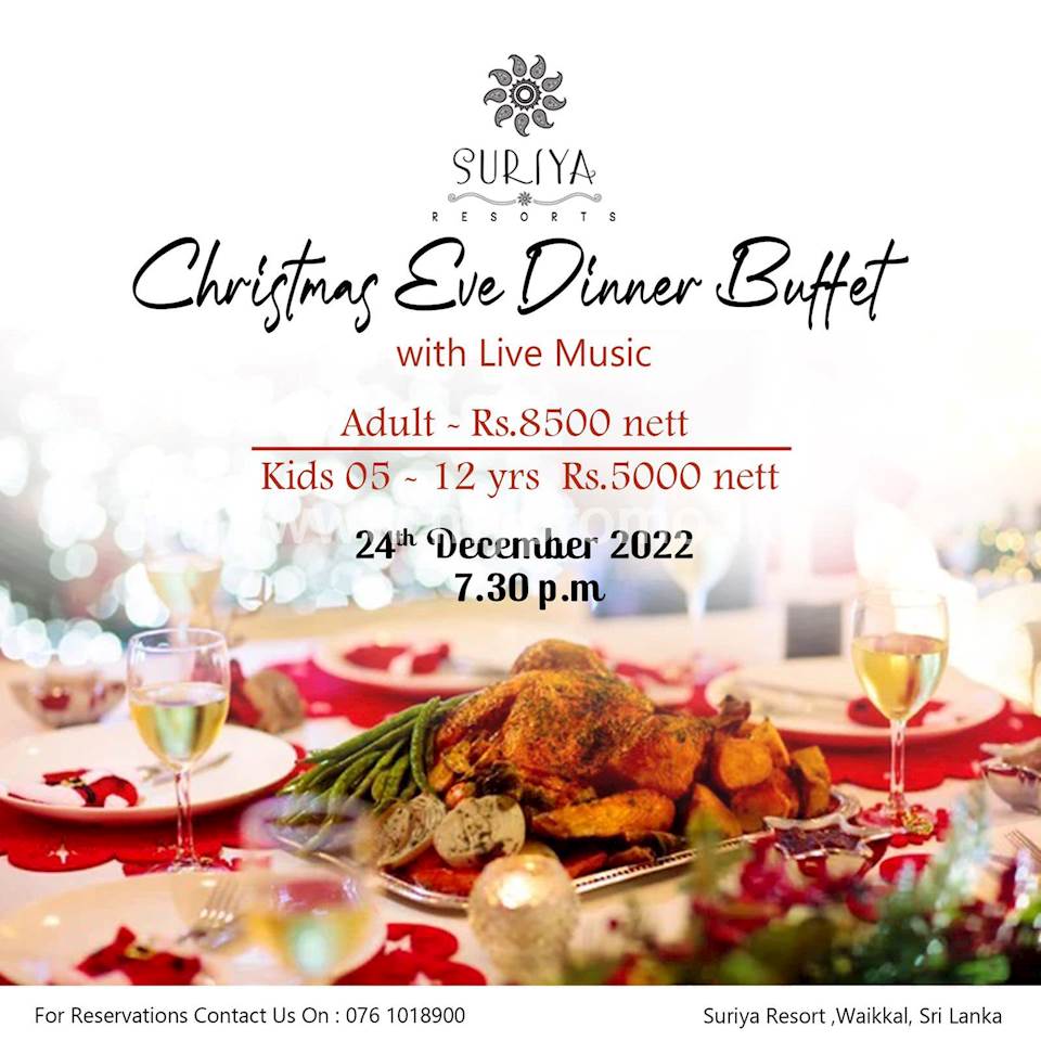 Christmas Eve Dinner Buffet at Suriya Resort