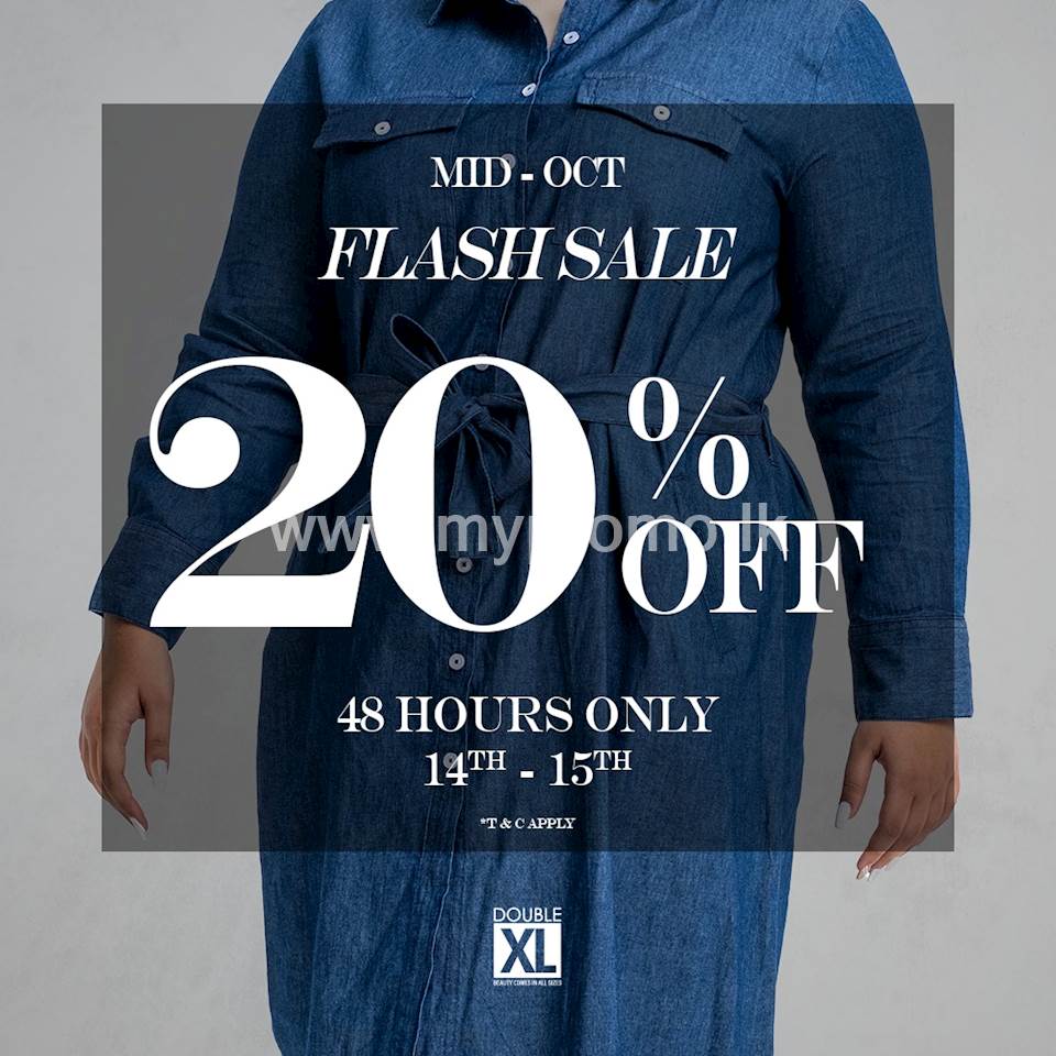 Enjoy 20% OFF when you shop with Double XL