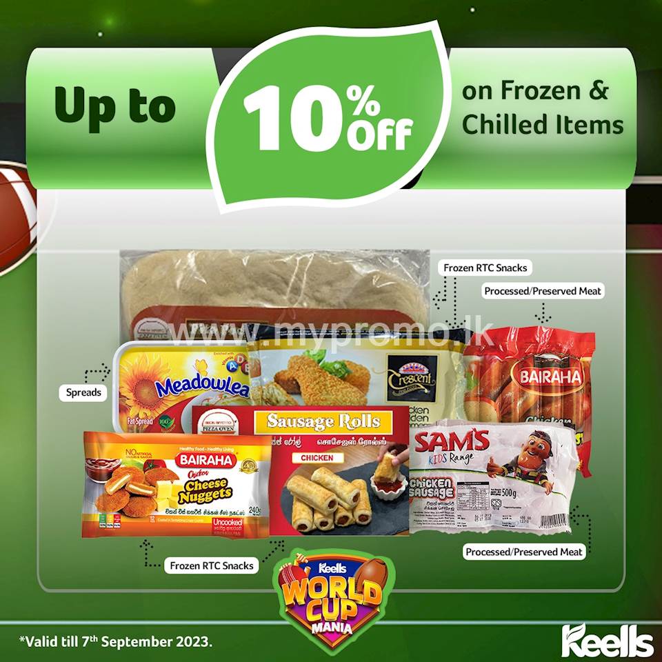 Get up to 10% Off on Frozen & Chilled Items at Keells