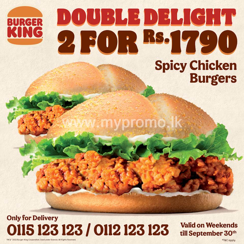 Exclusive Delivery offer for weekend at Burger King