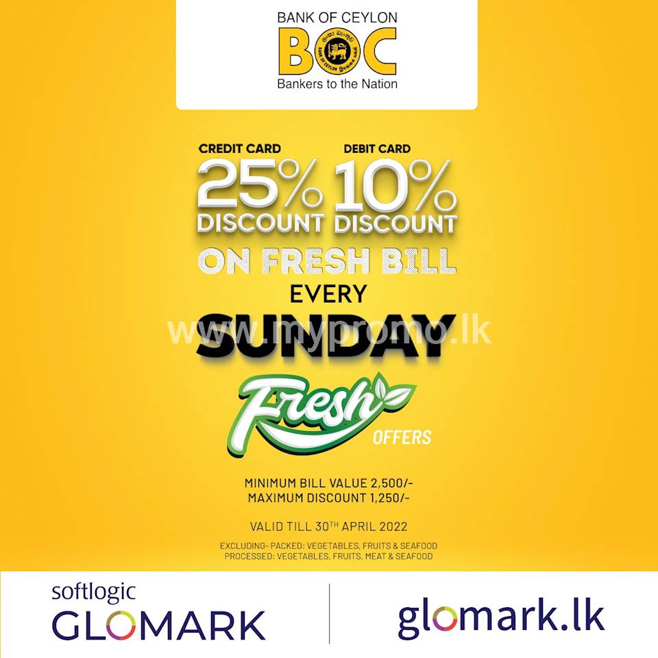 Save BIG with BOC Cards at GLOMARK