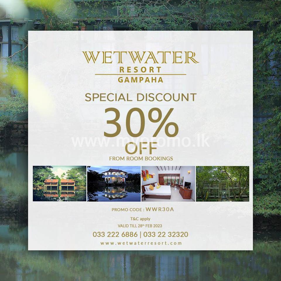 Enjoy special offer 30% OFF at Wet Water