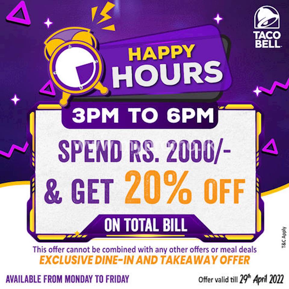 Happy hours at Taco Bell