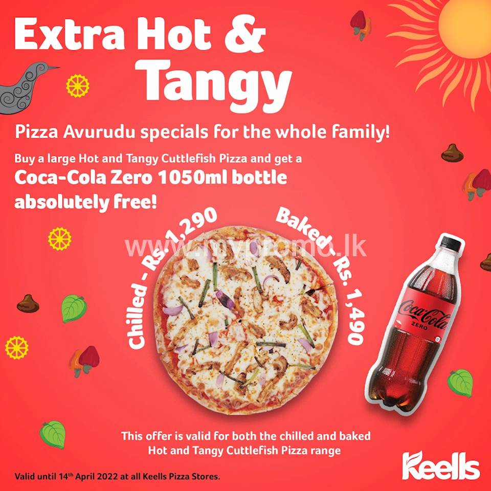 Special pizza promo for your family this Avurudu at Keells