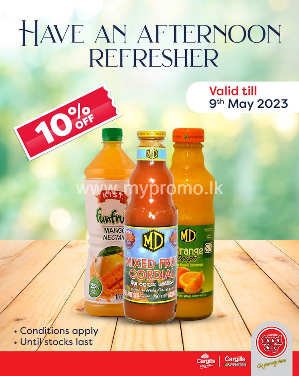 Enjoy the GREAT SAVINGS on Selected Nectars from your nearest Cargills