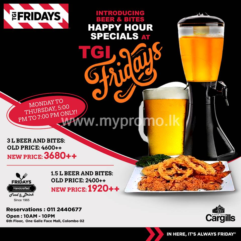 Happy Hour Specials At TGI Fridays   Mypromo.lk Promo 529a853d8087483a9f6e391b45de734f 