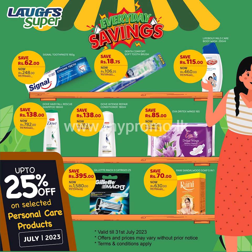 Up to 25% Off on selected Personal Care Products at LAUGFS Super