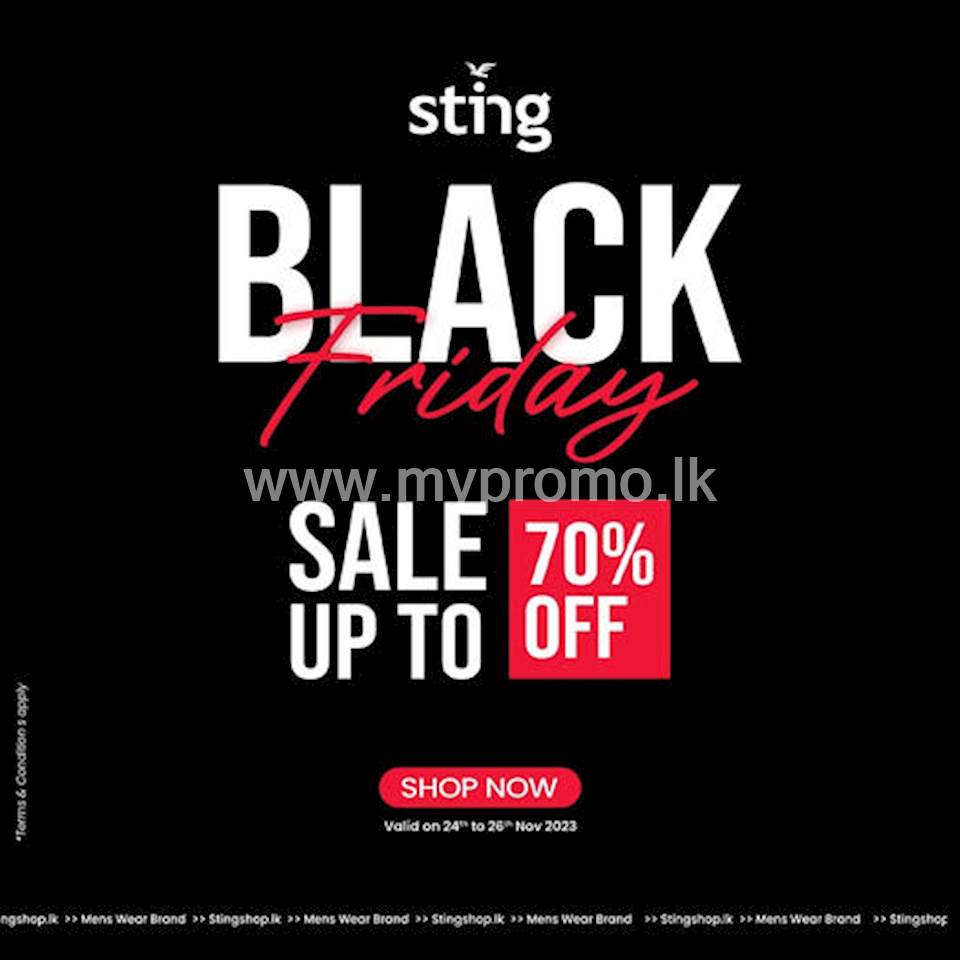 Up to 70% Off for this Black Friday at Sting