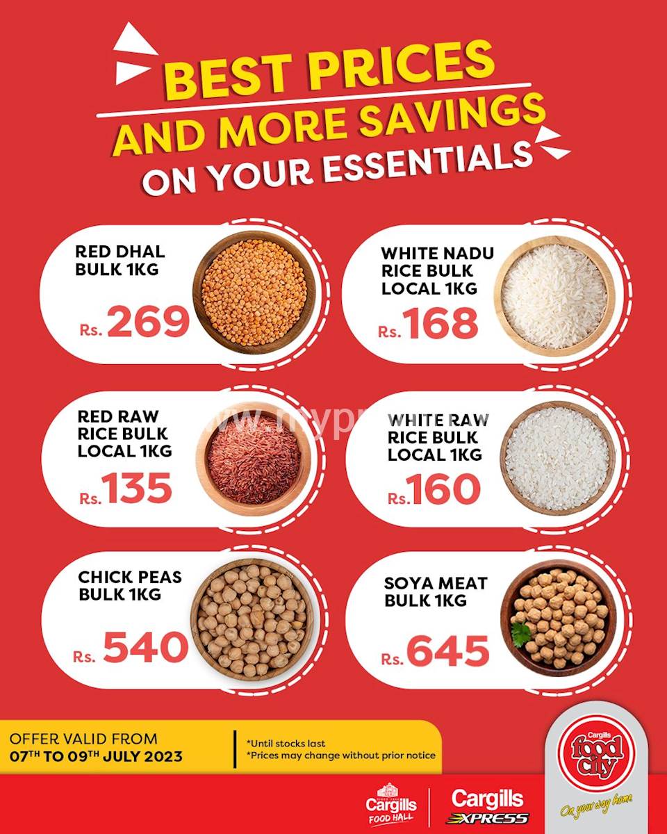 Best prices and more savings on your daily essentials across the country only at Cargills FoodCity!