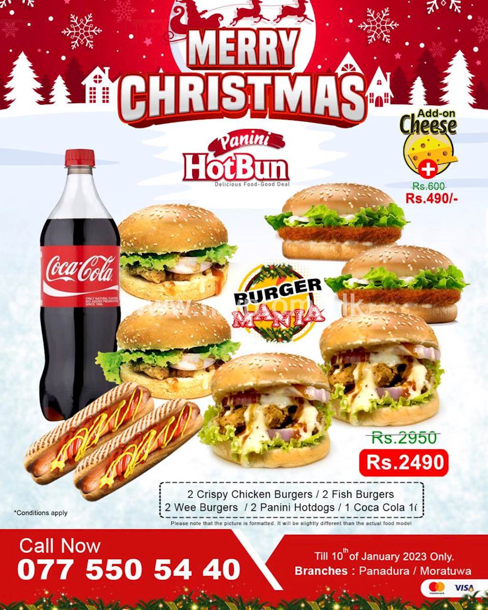 Panini Burger Mania Christmas Offer