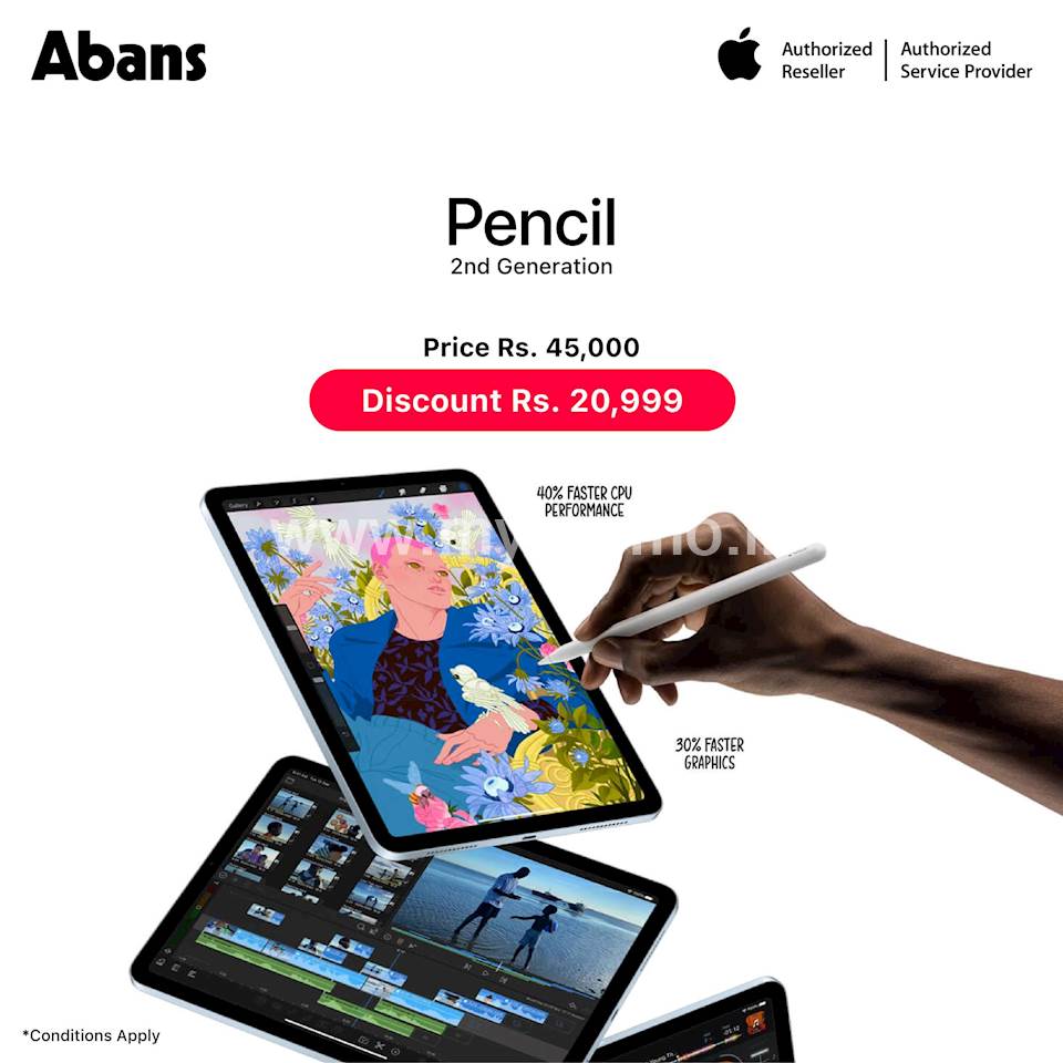 Get Rs. 20,999 Discount at Abans with Apple Pencil