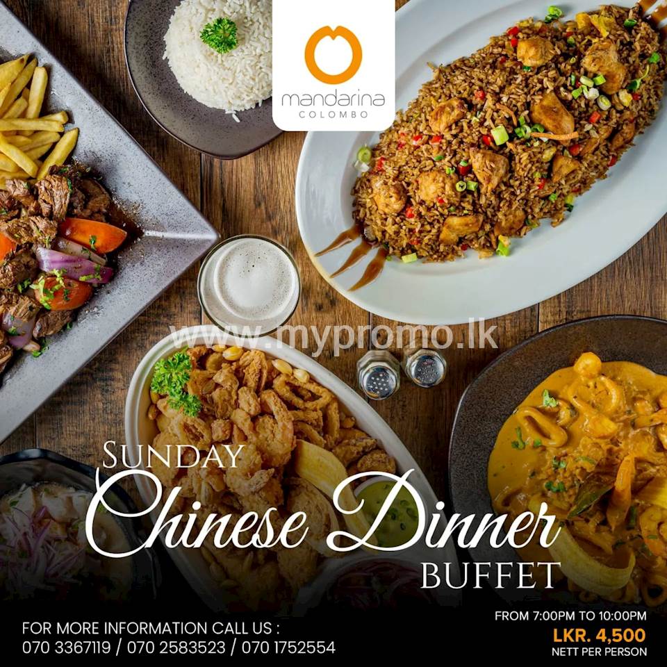 Chinese Dinner Buffet at mandarina Colombo