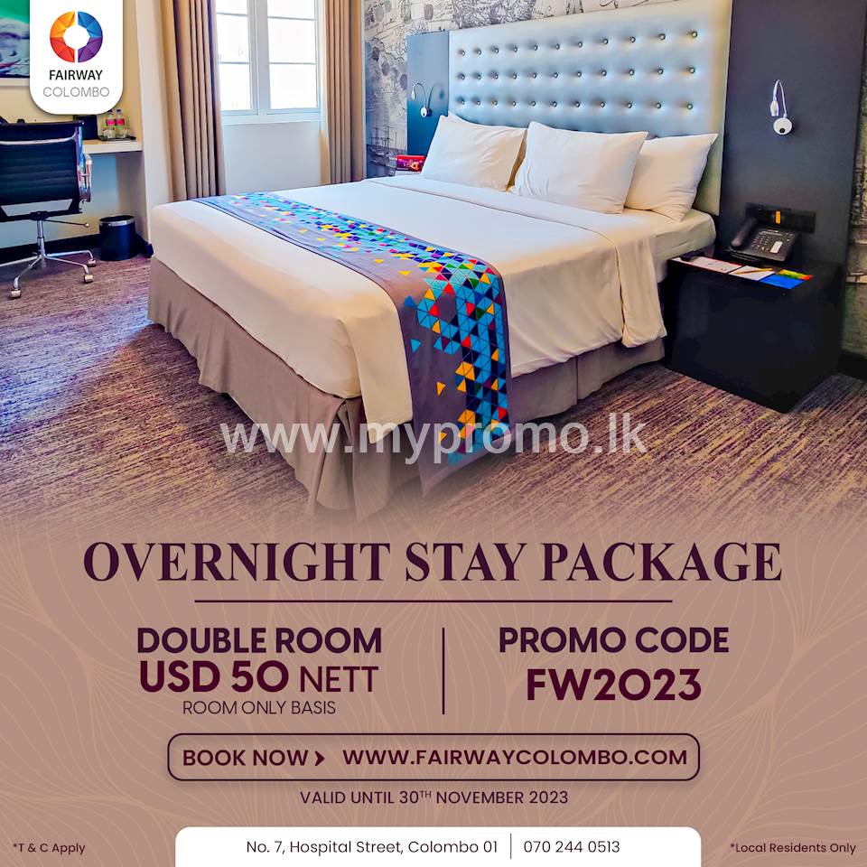 Overnight stay Package at Fairway Colombo