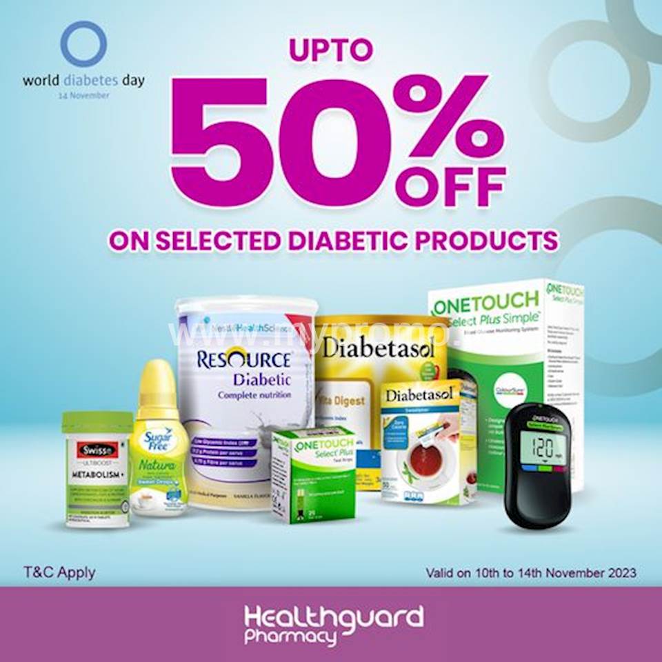 Enjoy Up to 50% Discount on Selected Diabetic Products at Healthguard