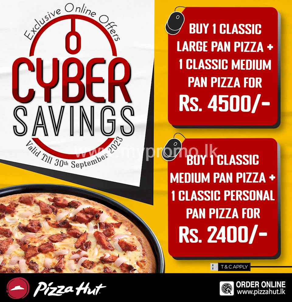 CYBER SAVINGS from Pizza Hut! 