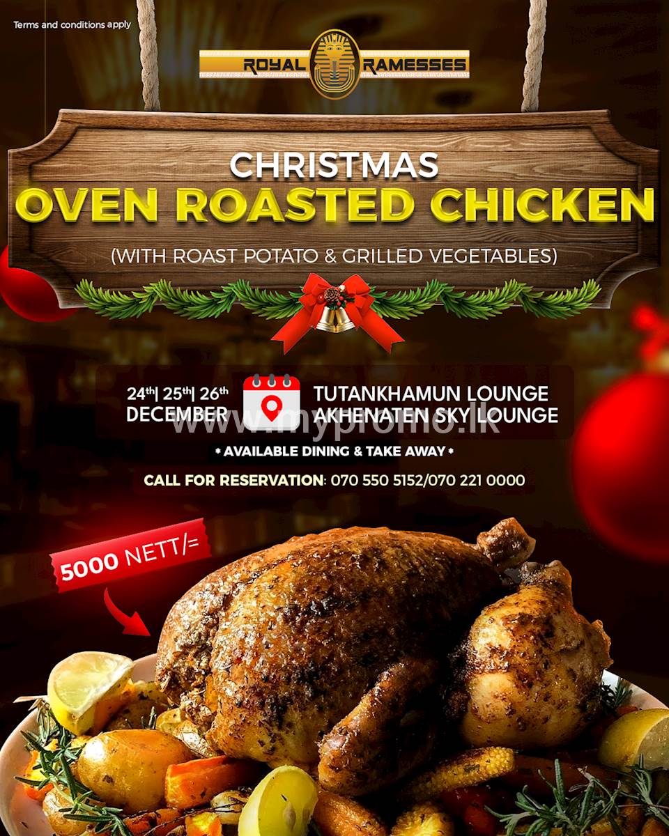 Christmas Oven Roasted Chicken at Royal Ramesses