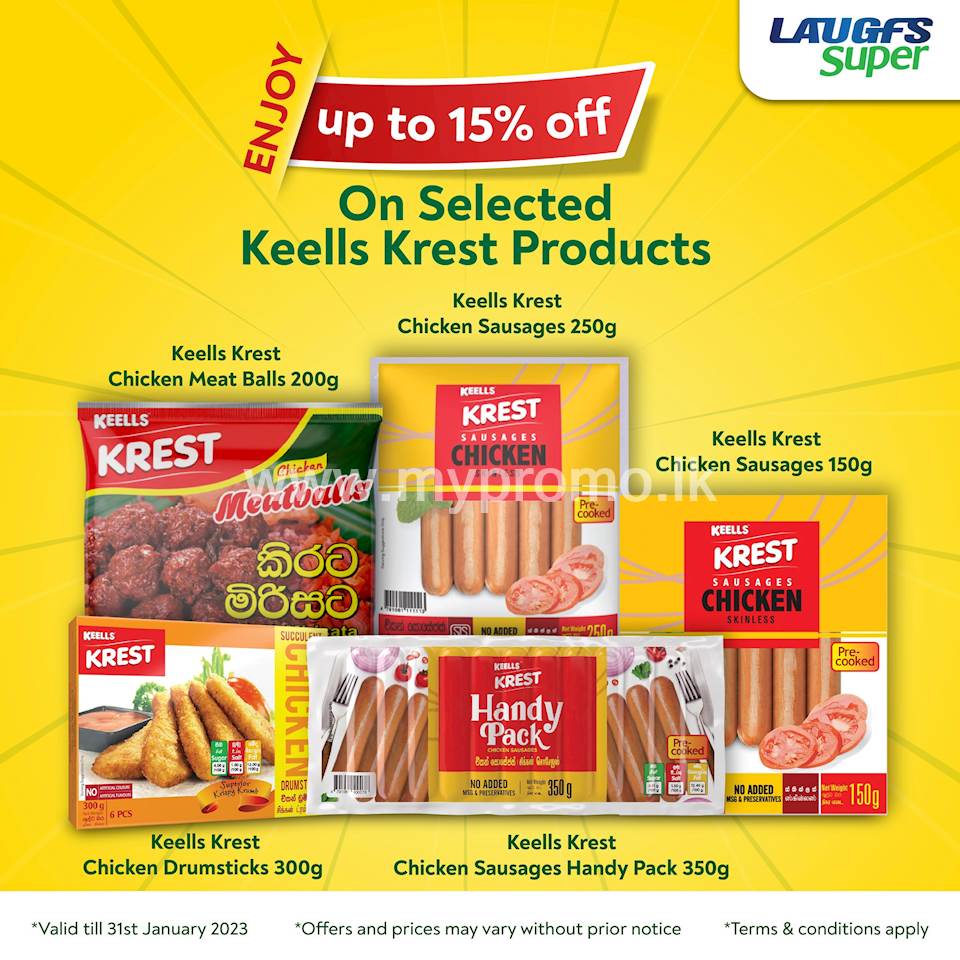 BEST PRICES for Selected Keells Krest Processed Meat products