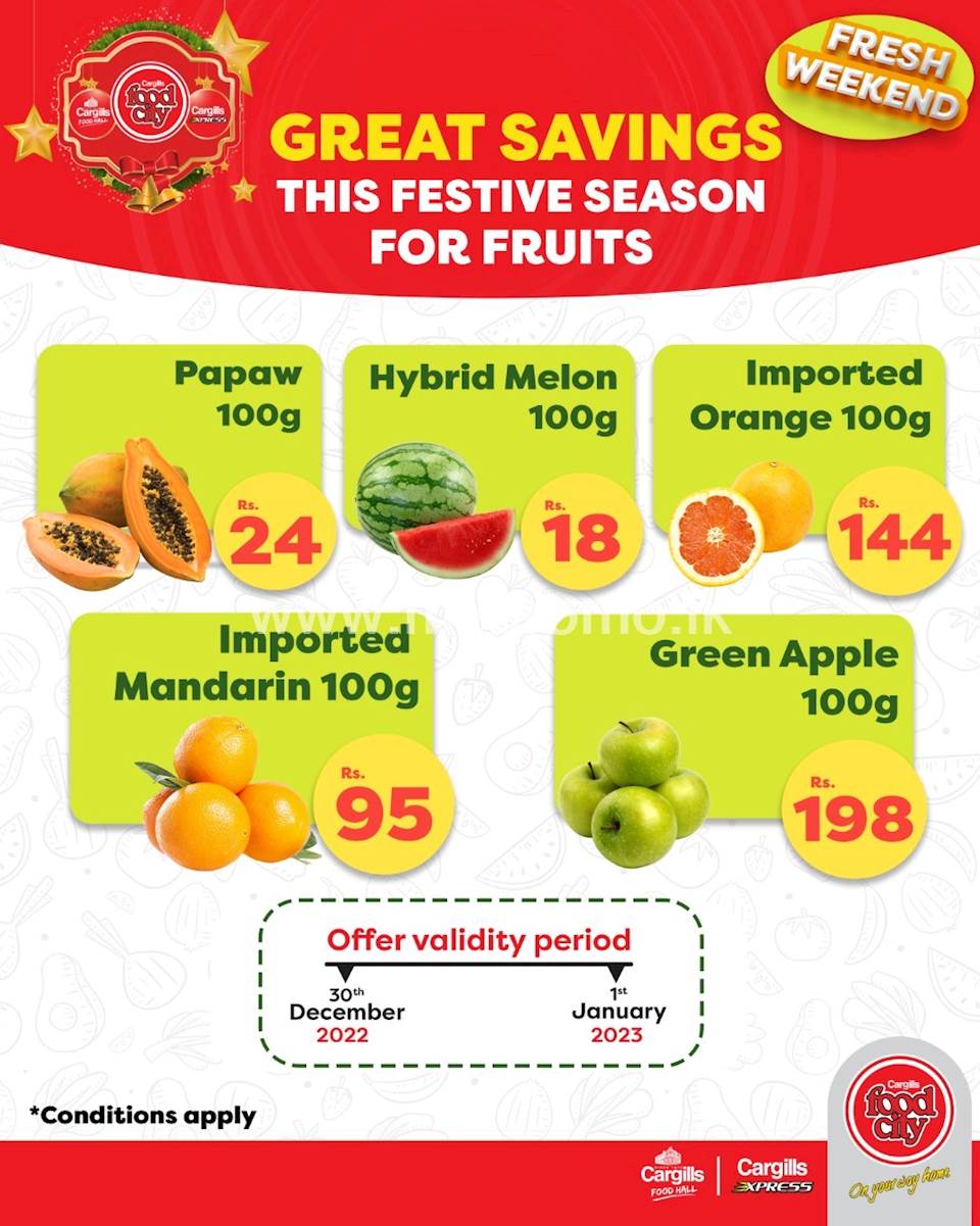 This festive season buy Fresh Fruits at the Best Savings across