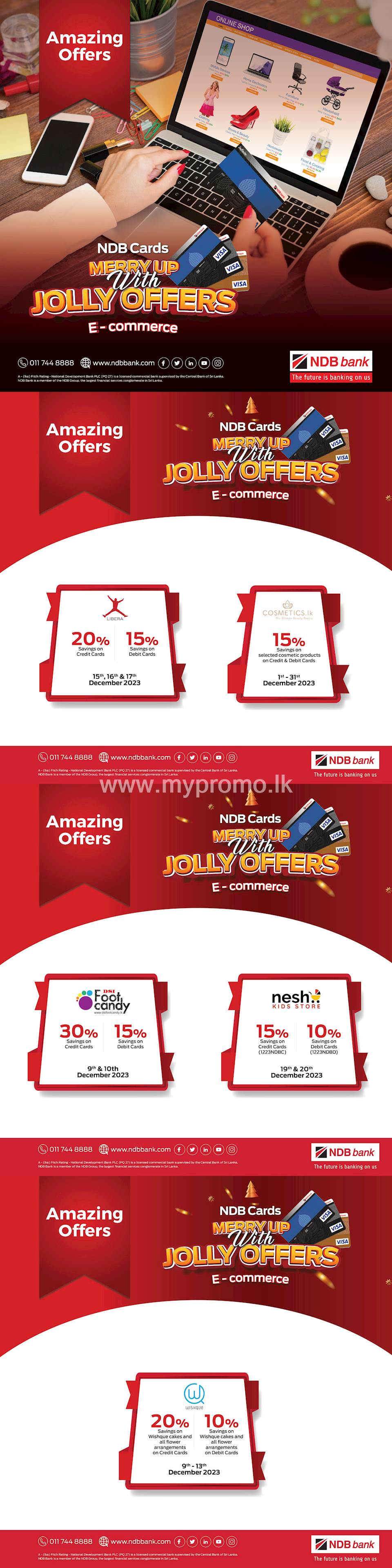 Enjoy incredible discounts on your favorite e-commerce platforms with NDB Cards