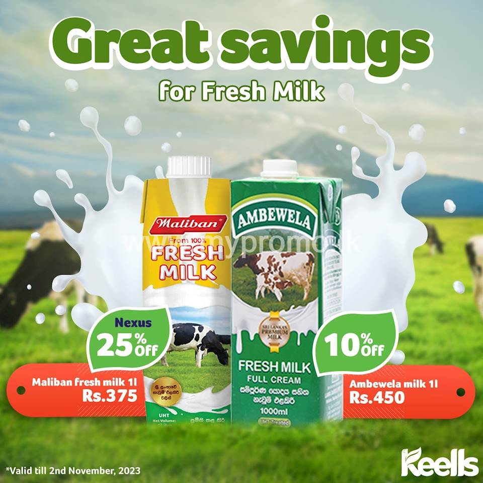 Amazing deals on Fresh Milk at Keells