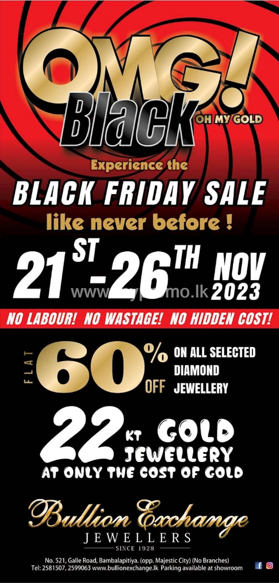 Black Friday Sale at Bullion Exchange Jewellers