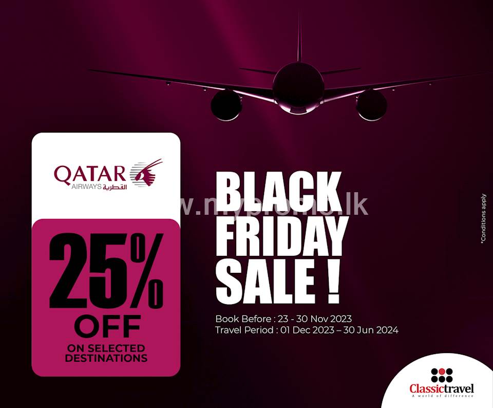 Qatar Airways Black Friday Sale at Classic Travel