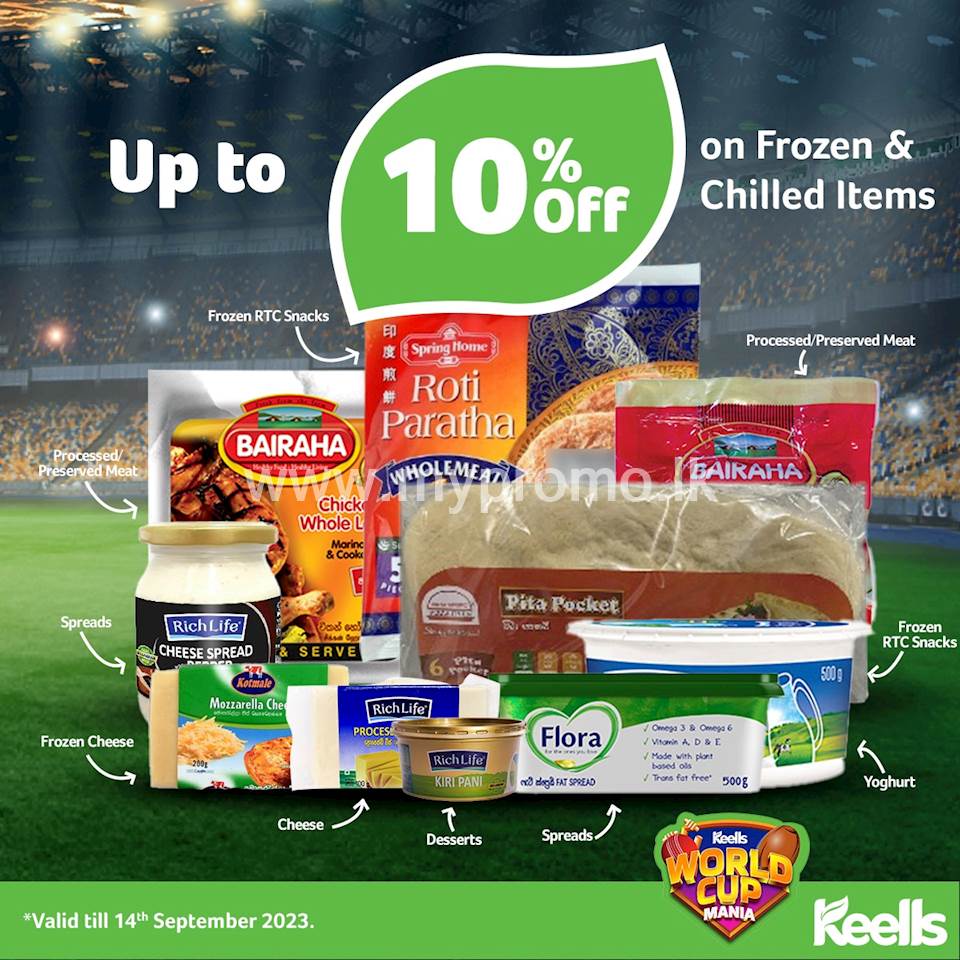 Get up to 10% Off on Frozen & Chilled Items at Keells