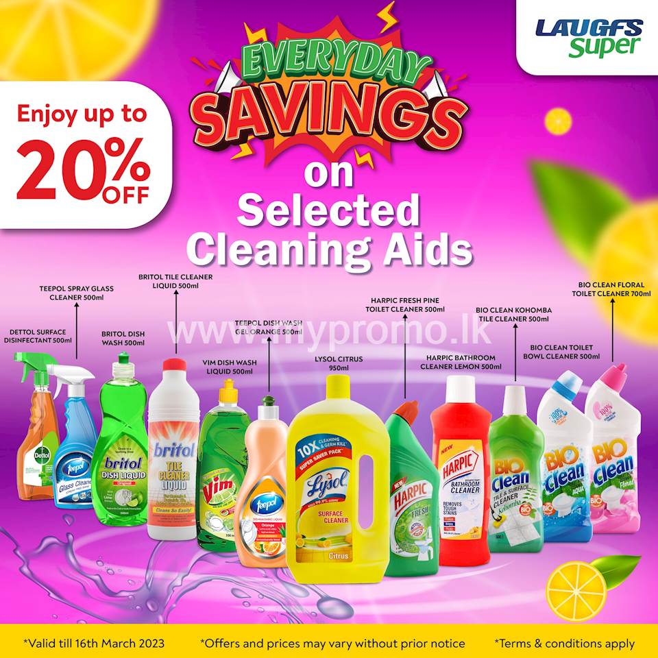 LAUGFS Super, bringing you the best prices on selected Cleaning Aid