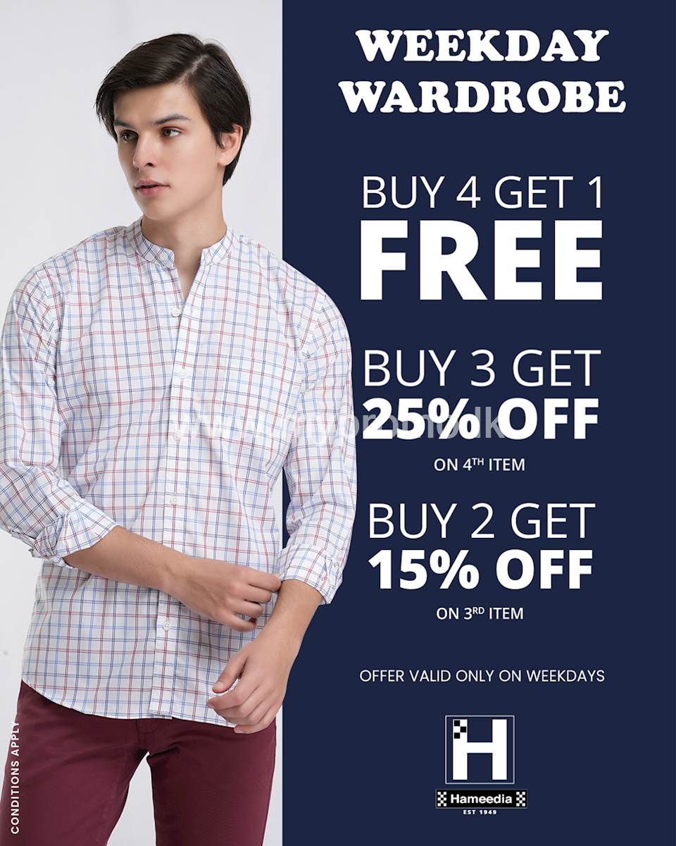 Buy 4 and get 1 absolutely FREE at Hameedia