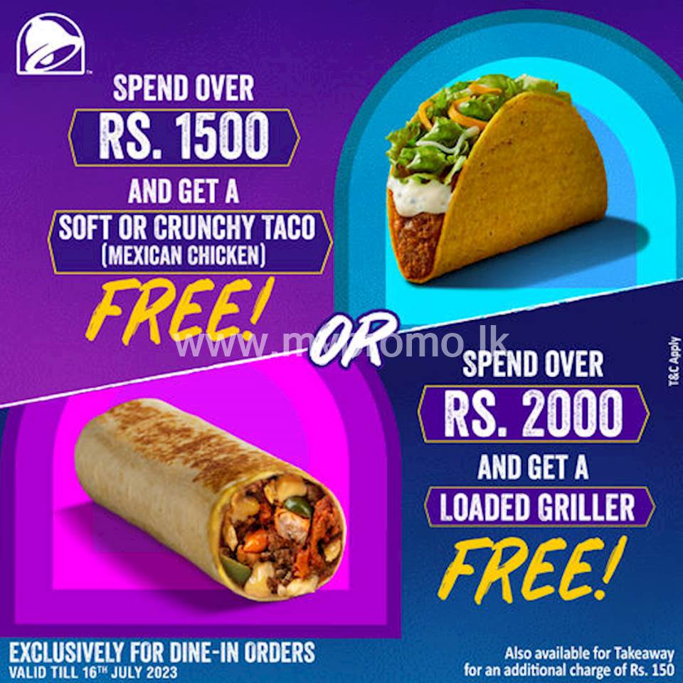 Weekend offer from Taco Bell