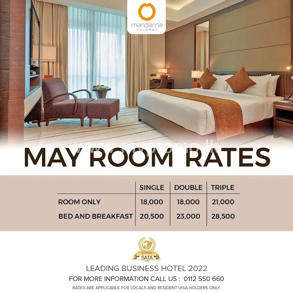 May room rates at Mandarina Colombo