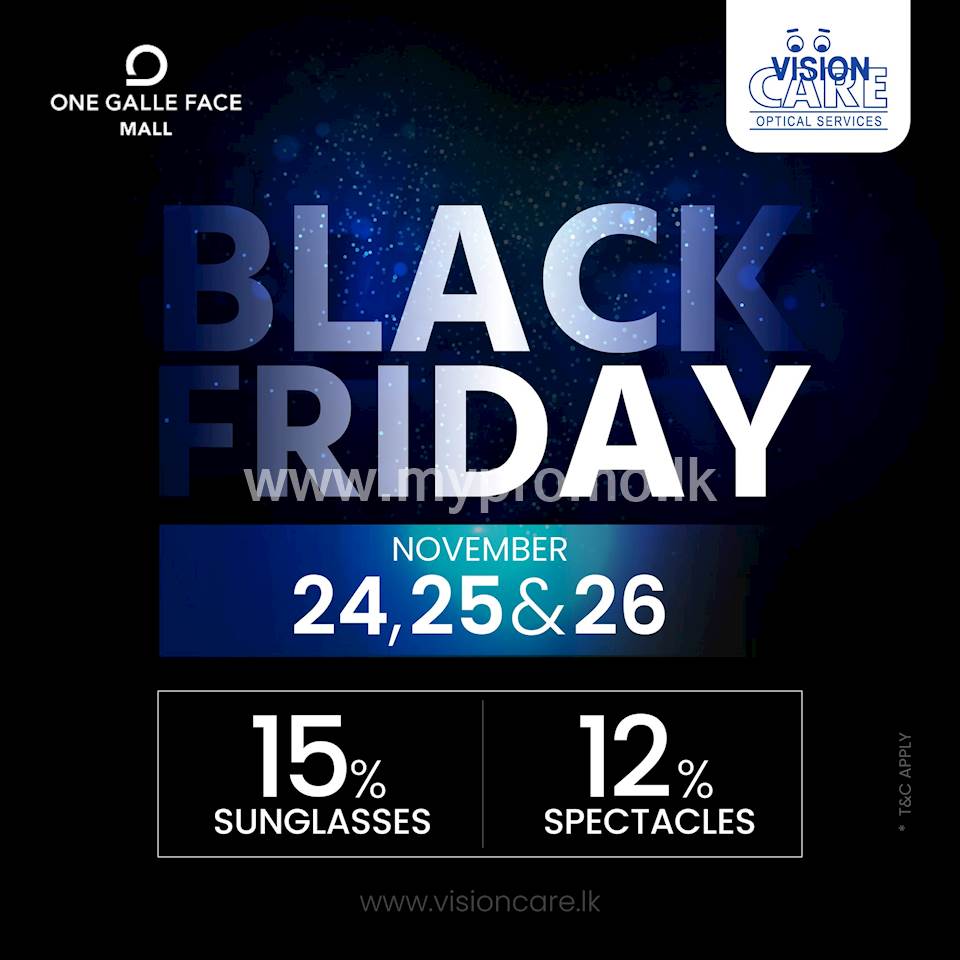 Incredible Black Friday deals at Vision Care!