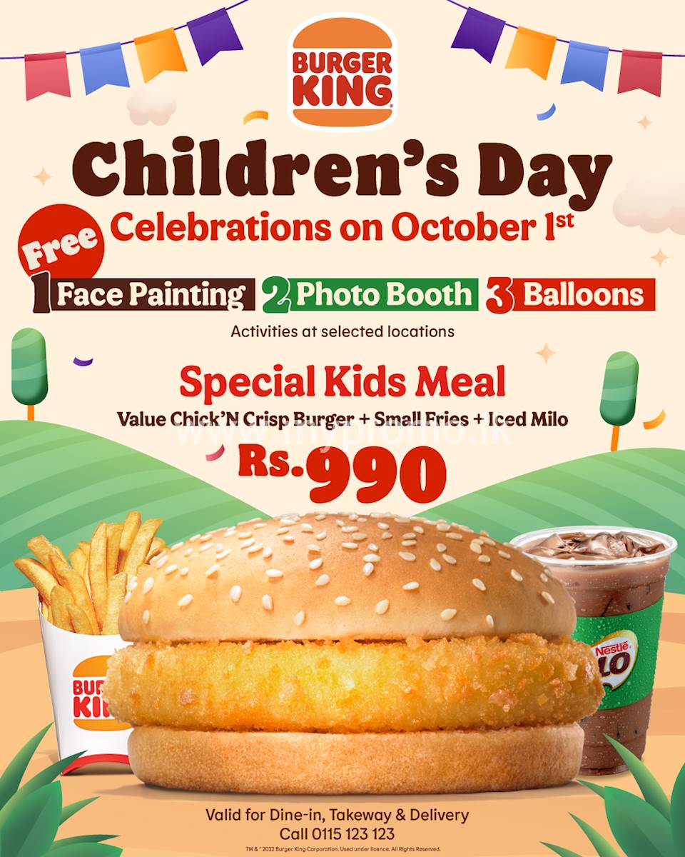 Children's day at Burger King