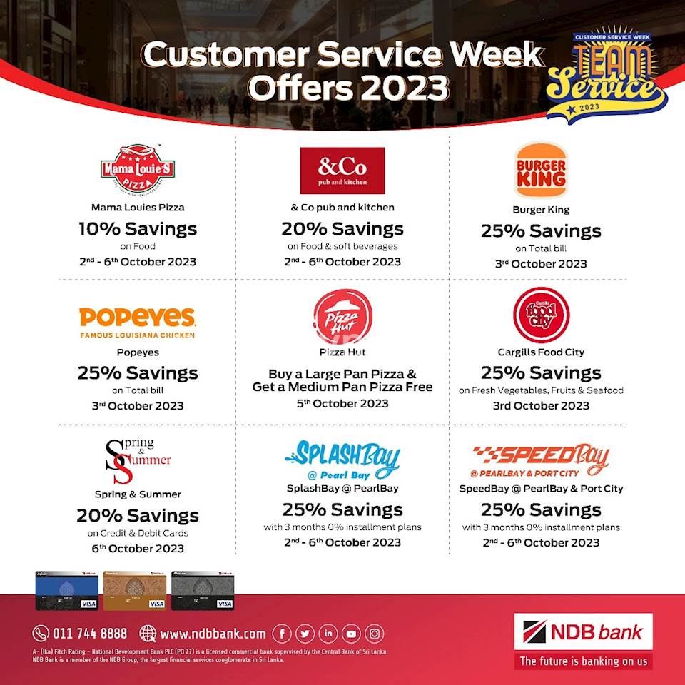 Customer Service Week offers 2023 with NDB