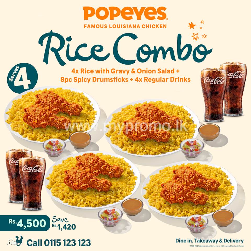 Rice Combo at Popeyes
