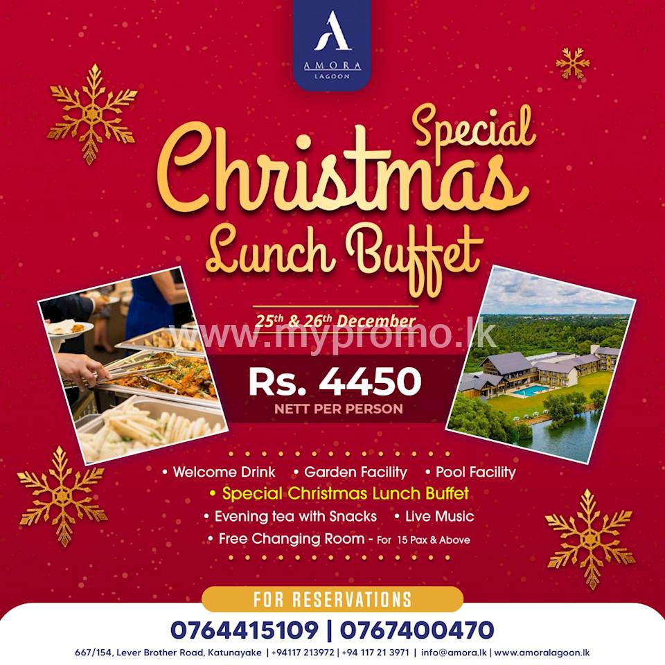 Special Christmas Lunch Buffet at Amora Lagoon