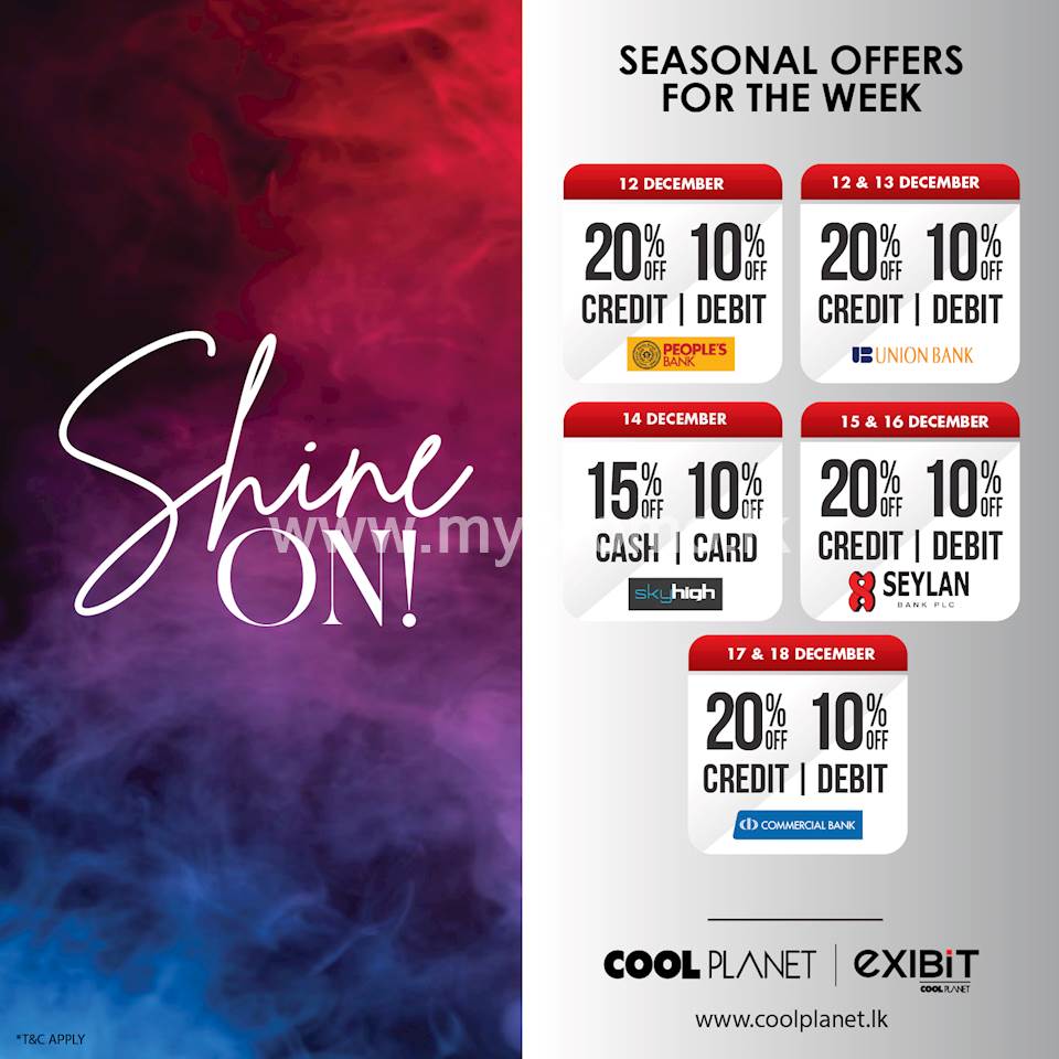 Weekly Bank Offers from Cool Planet