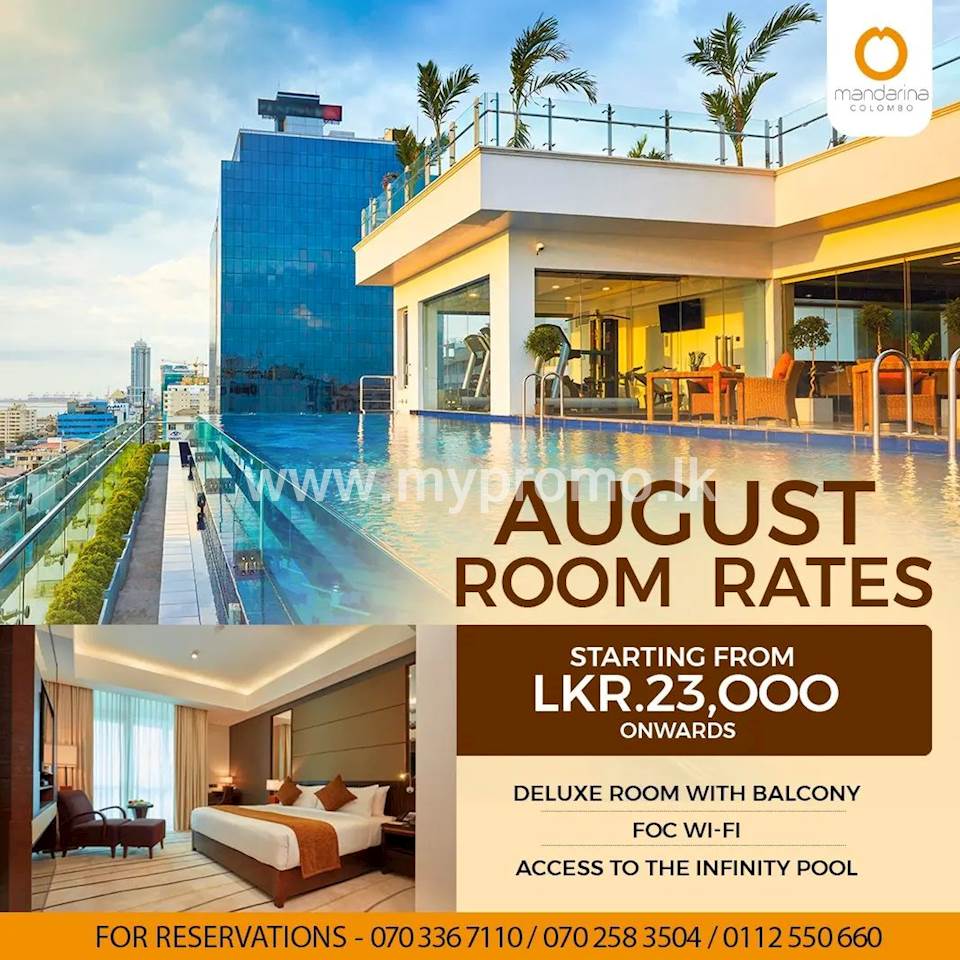 August Room Rates at Mandarina Colombo