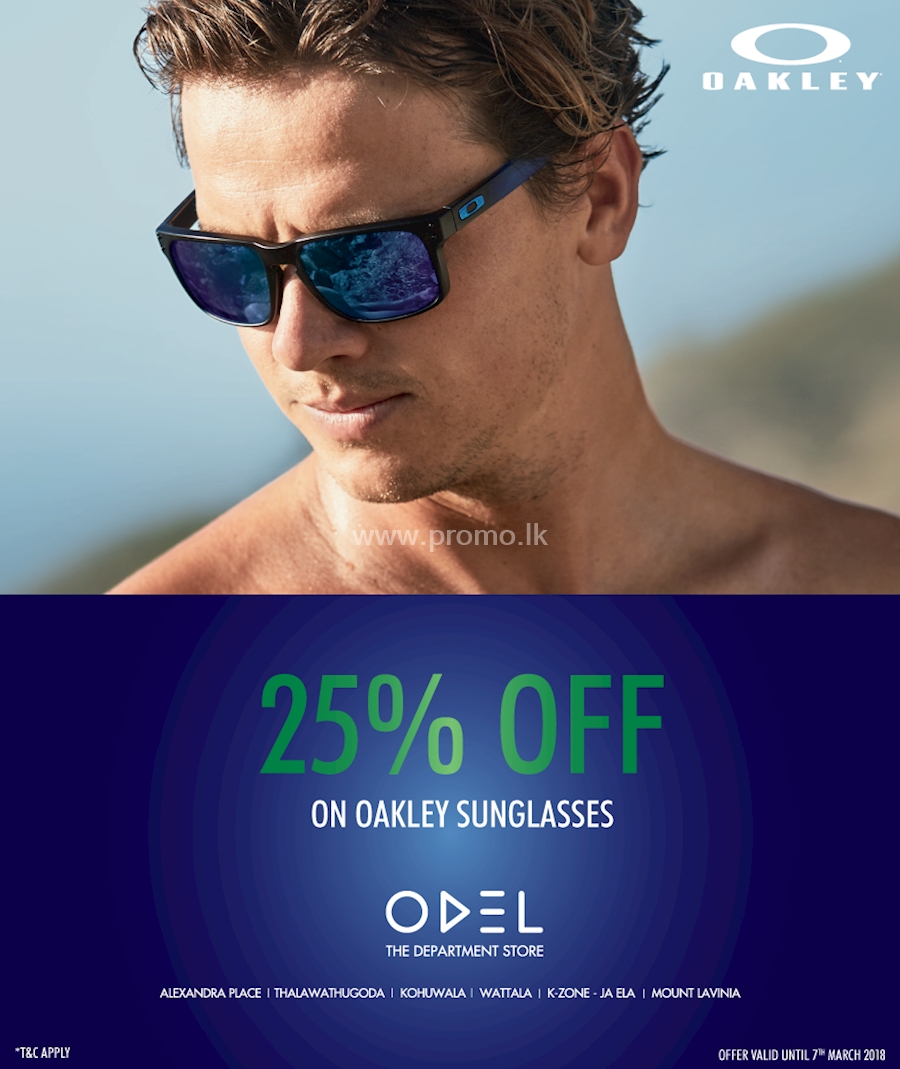 25% Off on Oakley Sunglasses at Odel