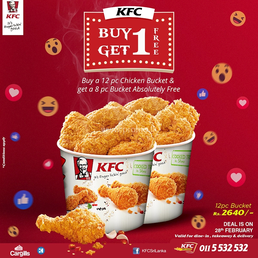 KFC Buy 1 Get 1 FREE