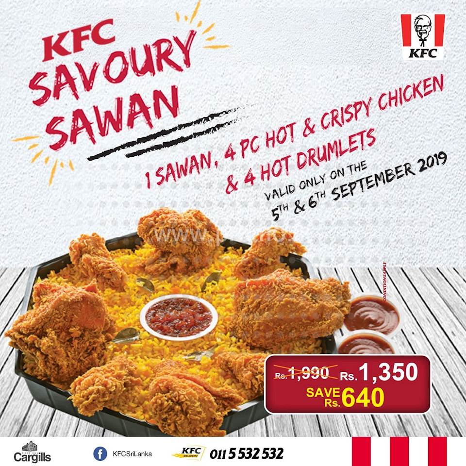 The Kfc Savory Sawan Is Back Get A Sawan 4pc Hot And Crispy Chicken 4 Hot Drumlets Only For Rs 9506