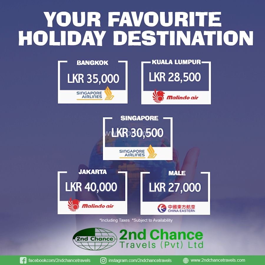 Explore yourself to your favourite Holiday Destination with 2nd Chance ...